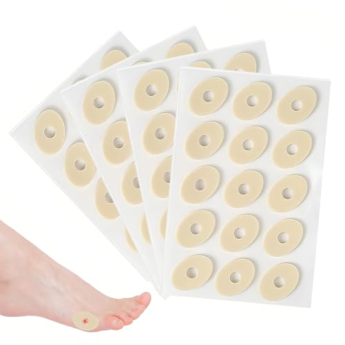 60 pièces Pansement Cors Aux Pieds, Pansement Autocollants Verrue Plantaire, Corn Remover Protecteurs Anti-Friction Réduire Douleur Pied et Talon pour Callosités Orteils, Antidérapants