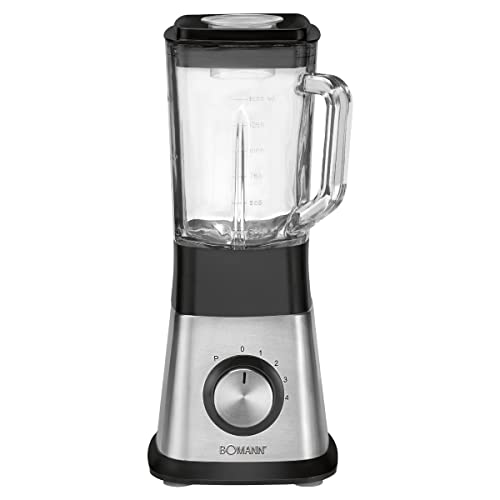 Batidoras, batidoras y robots multifuncionales - Batidora batidora - Picadora - Batidora multifuncional - Bomann UM 1374 CB - Batidora eléctrica - 1,5 L - 650 W - Negro/Acero inoxidable