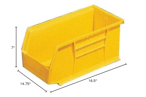 Image of Logistics 30250REDAM AkroBin Standard Storage Bin, 14-3 /4 inch x 16-1 /2 inch x 7 inch, Red (Pack of 6)