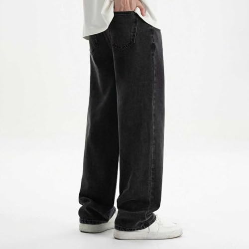 Jean ample pour garçons pantalon denim taille élastique anti-compression