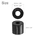 uxcell 12pcs Rubber Spacers 25mm OD, 10mm ID, 22mm Height Round Anti Vibration Spacer Rubber Bushing Grommets Thick Rubber Washers for Home Car Accessories