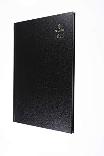 Collins Desk A4 Day to a Page 2022 Diary - Blue