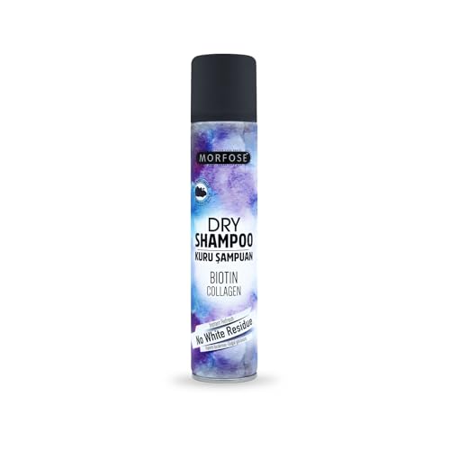 Morfose Dark Hair Dry Shampoo 200ml - Biotin & Kollagen Trockenshampoo - Sofortige Aktualisierung, Keine weißen Rückstände- Unisex-Gebrauch