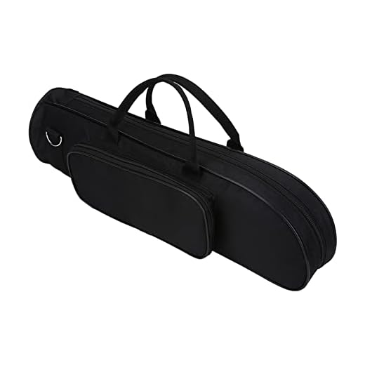 Bolsa para trompeta: Tela Oxford de, Acolchado Protector, Compartimentos Múltiples, Portátil, Accesorio Perfecto (BLACK)
