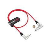 Alvin's Cables Cavo di timecode ultra morbido per fotocamera RED Komodo, RED V-Raptor 8K, Tentacle Sync 3,5 mm TRS su EXT 9 pin, 45 cm