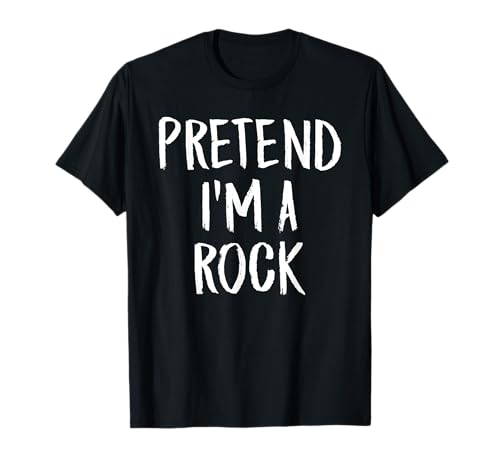 Pretend I'm A Rock Family Funny Halloween Party Costume T-Shirt