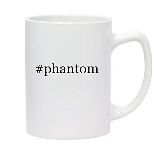 #phantom - 14oz Hashtag White Ceramic Statesman Coffee Mug