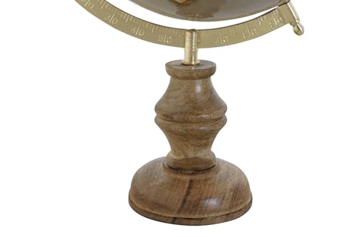 Globe terrestre marron en PVC avec manche 25x25x43 cm - 4