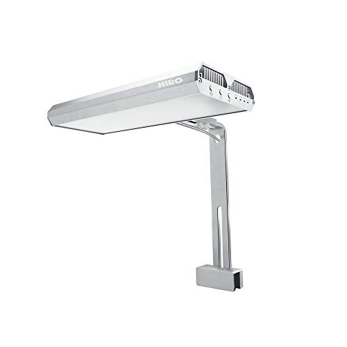 HIRO AQUATICS Full Spectrum WRGB Planted Aquarium Light with Built-in Timer and Adjustable Brightness, Ideal for High Tech Plants – Freshwater Only (50W)