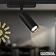 BRILONER - Schienensystem Luxtrail Komplettset, 4x LED Tracklight, Schwenkbar, Lampen, Lichtschienensystem Decke, Strahler Schiene, Deckenlampe, Deckenleuchte, Spotlight, 2m, Schwarz
