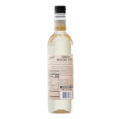 Image of DaVinci Gourmet Naturals Turkish Hazelnut Syrup, 25.4 Fluid Ounces (Pack of 1)