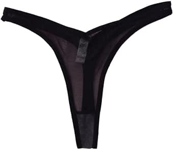 Women’s Thong Panties Breathable Mesh Sexy G-String Stretch Panties ...