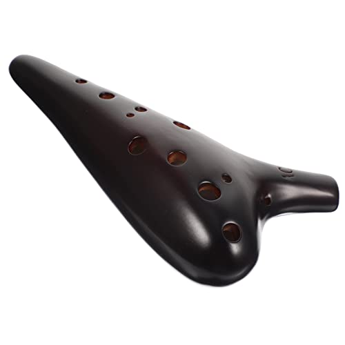 Toddmomy Beginner 12-hole Ocarina Pottery Musical Instrument Easy to Play Decorative Alto Flute