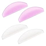 2 Paar Wimpernlifting Pads, Weiß Und Rosa Selbstklebende Wimpernlifting Pads Nur für Perming Nr. 1 Ultradünn und Klebrig Mehrfach Verwendbar Lash Lifting Pad