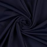 Mondo Tessuti - Tessuto in Lycra Opaca Elasticizzato per la Realizzazione di Vestiti - Morbido al Tatto - Altissima Qualità - Quantità 1 = 1 Metro Lineare Altezza Fissa 150cm (Blu Navy)