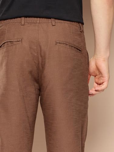Image of DIVISIVE Men's Relaxed Fit Cotton Linen Blend Trousers