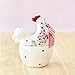 Chicken and Flower Pattern Ceramic, Easter Sugar Canister Rooster Hen Cookie Jar, Sugar Bowl with Lid Spoon Set Ceramic Storage Jar Food Storage Spring Decor