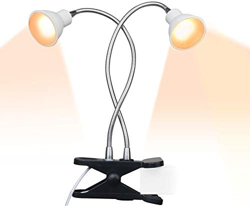 ACKE-Grow-Light-Plant-Light Sunlike Gooseneck Growing Lamps Dual Head with Clamp for Indoor Plants…
