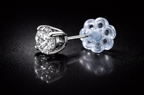 Image of Mertia Earring Back Stopper (200 Pcs) - Secure Earring Backs for Studs, Earrings Back Stopper, Silicone Earring Back Stopper, Earring Safety Backs & Ear Lobe Support
