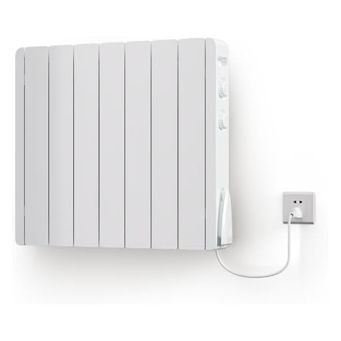 Fierscial 1500W Electric Panel Wall Heater -Convection Space Heater for Indoor Use,Quiet Fan-less- with Thermostat,Efficient &Safety Freestanding/Wall Mount penel Heater Cover
