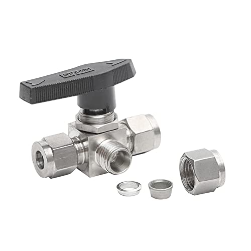 Robinet à boisseau sphérique à trois voies 1/2" joint compression eau froide - 4