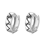 Pendientes de aro de plata para mujer, aretes de cartílago con piercing a presión, regalos de joyería