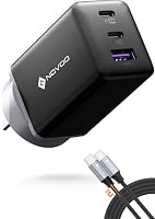 NOVOO 67W USB C Charger with 1 PD 100W Type-C Cable, GaN III 3-Port Compact Fast PPS Wall Charger, for MacBook Pro 14'', Dell XPS 13, iPad Pro, iPhone 17, Galaxy S24 Ultra, Note 20 etc
