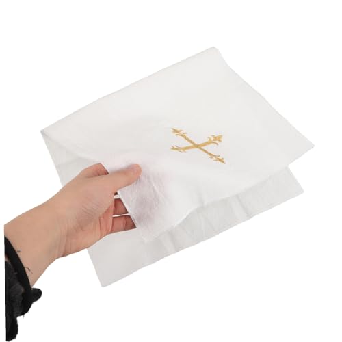 Paño litúrgico sacramental y toalla purificadora de lino para comunión 5