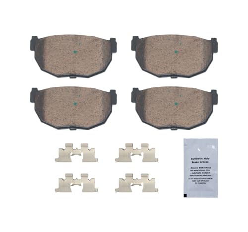 Image of HUSCH D272 Rear Ceramic Brake Pads Kit Fit For Datsun 280ZX 1982-1983, For Nissan 200SX 1984-1988, For 240SX 1989-1998, For 300ZX 1984-1989