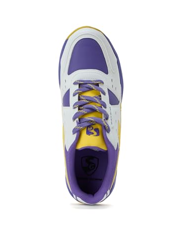 Image of SG Club EVO Cricket Footwear - Breathable PU Mesh, EVA Midsole, Stable Midfoot Support | Stud Shoes