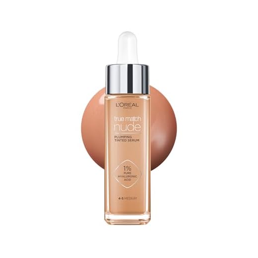 L'Oreal Paris Make-up Designer Maquillaje Sérum Con Color Accord Parfait, Color 4-5 Medio, 1 Unidad (Paquete de 1)