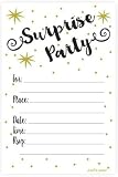 Surprise Party Invitations - Fill in Style (20 Count) with Envelopes