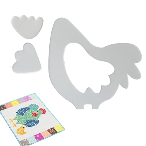 Modèles de courtepointe acrylique poulet pour personnaliser vos textiles de cuisine maison