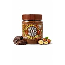 GOOD GOOD No Added Sugar Belgian Choco Hazel Spread - Chocolate Spread with Natural Sweeteners - Gluten Free - Vegetarian Friendly - 12oz / 350g Pack of 1