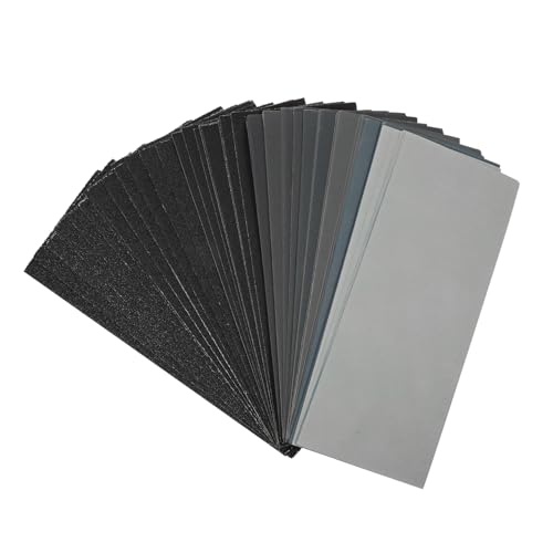 Assortiment abrasif étanche Jojofuny 100 pièces papier de verre pour carrosserie