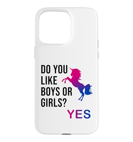 Do You Like Boys or Girls Bisexual Gay Pride Unicorn LGBT �X�}�z�P�[�X iPhone 15 Pro Max �p