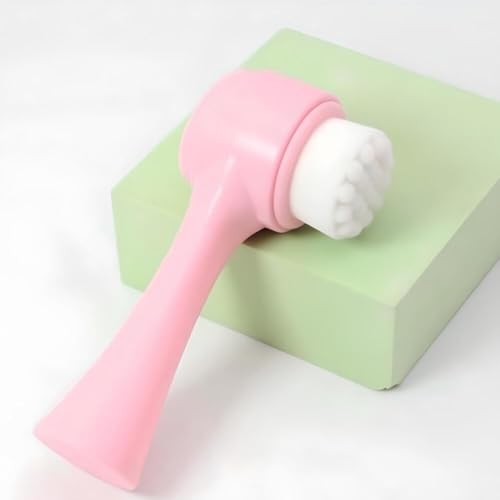 Kit com Escova de Limpeza Facial 2 em 1 Massagem Esponja Para Skin Care Massagem Revitalizante e Rel