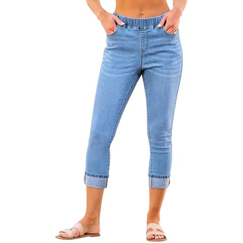 GRAPENT Women's Fashion Western Wear for Women Cute Clothes Women Pants Womens Summer Outfits Business Casual Pants for Women Y2K Jeans Tummy Control Jeans Color Medium Indigo Size L Large Cover