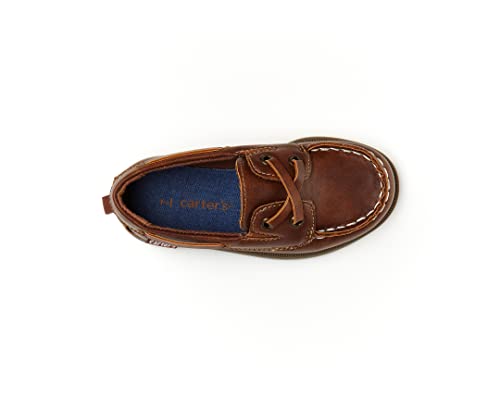 Carter's Boy's Bauk Boat Shoe, Light Brown, 9 Toddler #TOP3