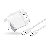 KP TECHNOLOGY Multi Port Fast Charger For Nokia 110 4G 2nd Edition/Nokia 105 4G 2nd Edition (TYPE C Cable + Dual Port Plug) (WHITE)