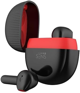 (Refurbished) SENSCNATRA 2 Bluetooth Headset with As Fast As Possible (AFAP) Charge, MEMS MIC, 13mm Super Dynamic Drivers and up to 24 hrs Playback (Phantom Black, True Wireless)
