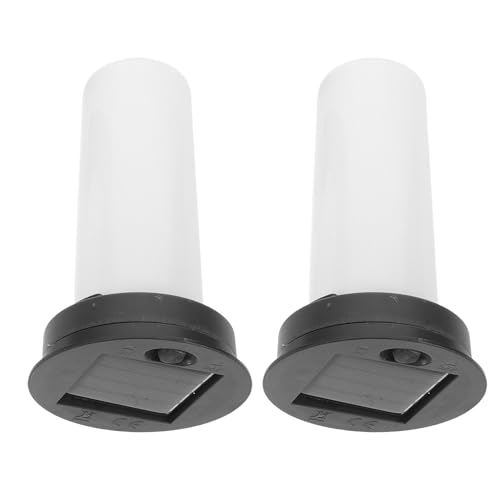 YARNOW Pièces Détachées Plastique Lot de 2 Embouts pour Lampes Solaires Flamme Vacillante Diamètre 7 CM Adaptées aux Lanternes Solaires de Jardin
