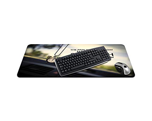 Image of Ryca The Pain You Feel Today will be Strength You Feel Tomorrow-Inspirational Quotes Printed Matt Finish Anti-Skid Non-Slip Rubber Base Mouse Pad /Desk Pad For Work From Home||Office||Gaming||PC||Laptop||Keyboard Mousepad