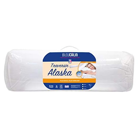 Almohada Cilíndrica Bleu Câlin Confort Alaska Blanco 140cm Cover