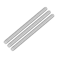QUARKZMAN 3 Stück Gewindestangen, M10 x 150mm, 304 Edelstahl, Gewindestab mit metrischem Vollgewinde, M10-1,5 Gewindestift für Möbel- und Maschinenmontage