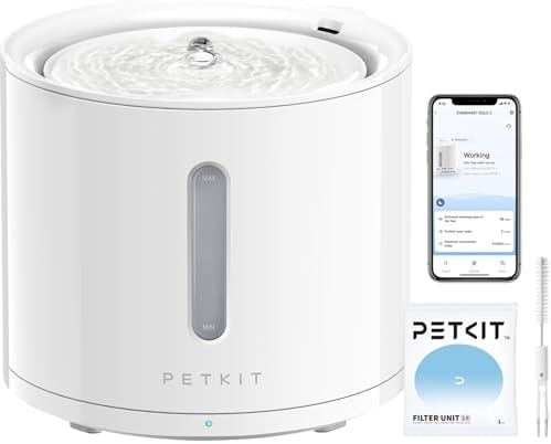 PETKIT EVERSWEET Solo 2 Cat Water Fountain with Pump, Ultra Quiet...