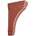 Ekena Millwork BKTWD02X06X10STRD Stockport Vintage Decor Bracket, 2 1/4"W x 6"D x 10"H, Salvage Red