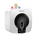 KENUOS 2.5 Gallon Mini Tank Water Heater Under Sink Instant Hot Water Heater,1500W 110V 120V Small Water Heaters with T&P Valve,3-Way Fitting Valve 1/2" NPT for RV,Kitchen,Wall/Floor Mounted Black