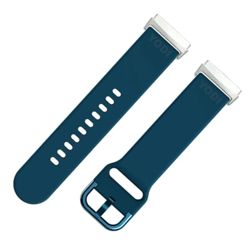 Image of YODI Watch Band Compatible with Fitbit Versa 4 / Fit bit Versa 3 / Fitbit Sense /Sense 2 Band, Soft Replacement Silicone Wristband for Women Flexible Waterproof Sport Watch Strap for Men Large