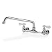 Commercial Kitchen Restaurant Faucet 8" Center Splash-mount Faucet w/ 12" Spout